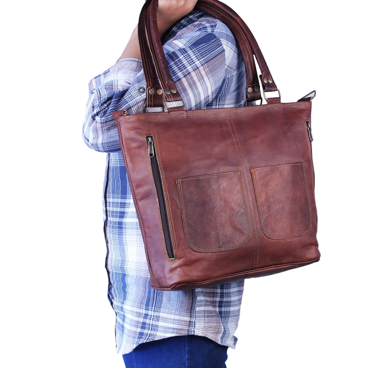 Roswell Tote Bag by Classy Leather Bags