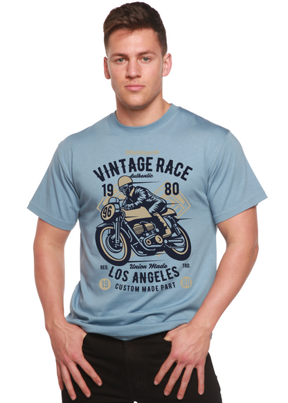 Vintage Race men's bamboo graphic T-shirt – view 6