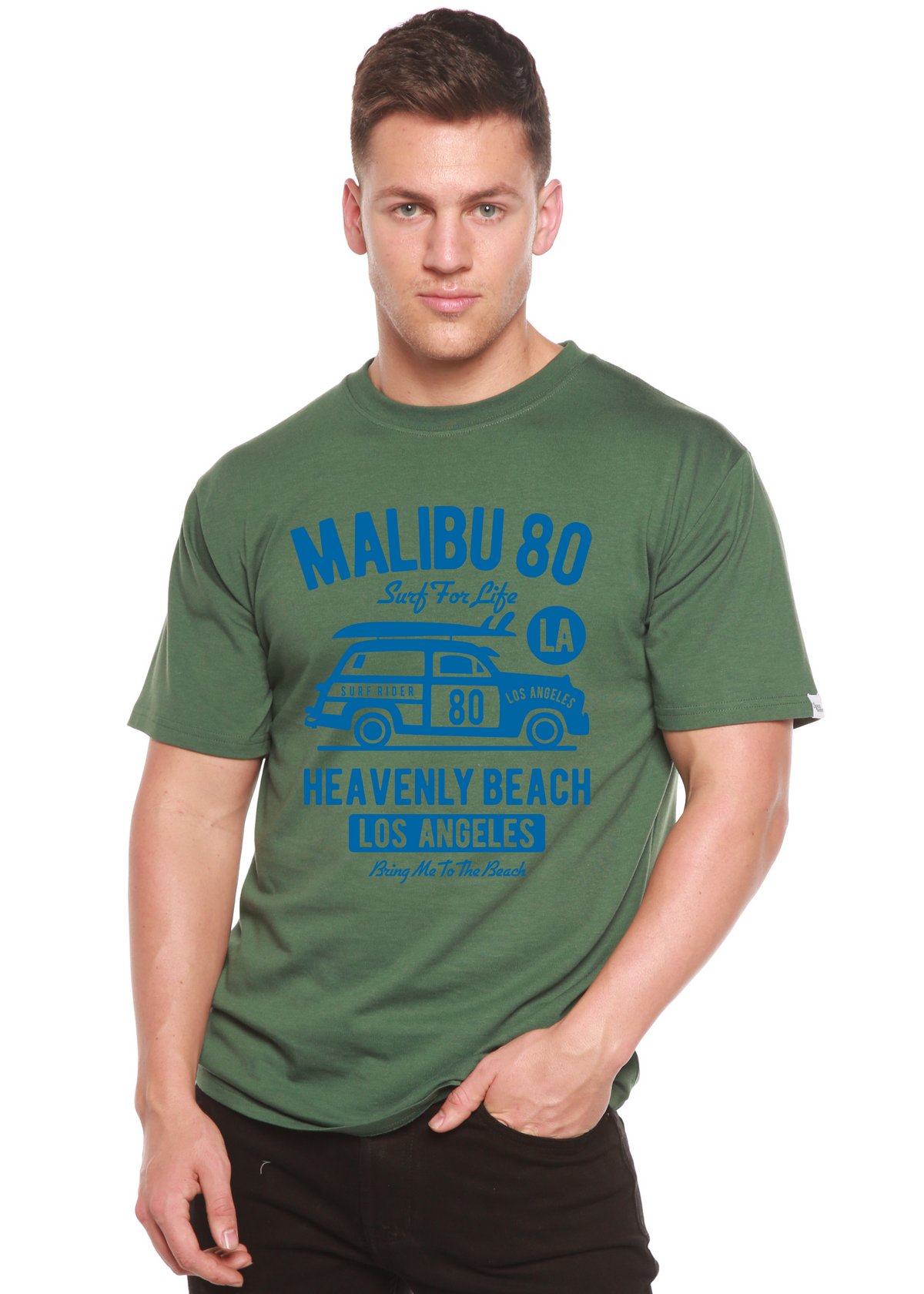 Malibu 80 men's bamboo graphic T-shirt – view 7
