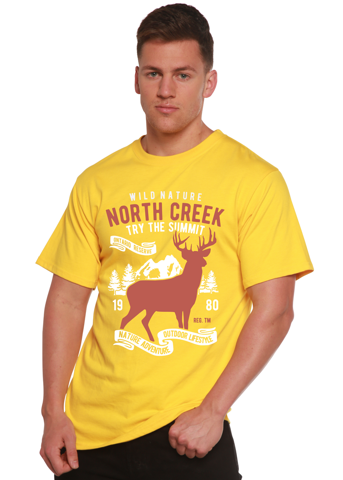 North Creek men's bamboo graphic T-shirt – view 5