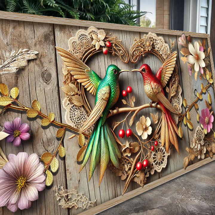 3D Hummingbirds Wall Art VII canvas by Tailored Canvases, view 5