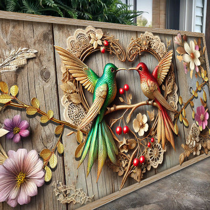 3D Hummingbirds Wall Art VII canvas by Tailored Canvases, view 5