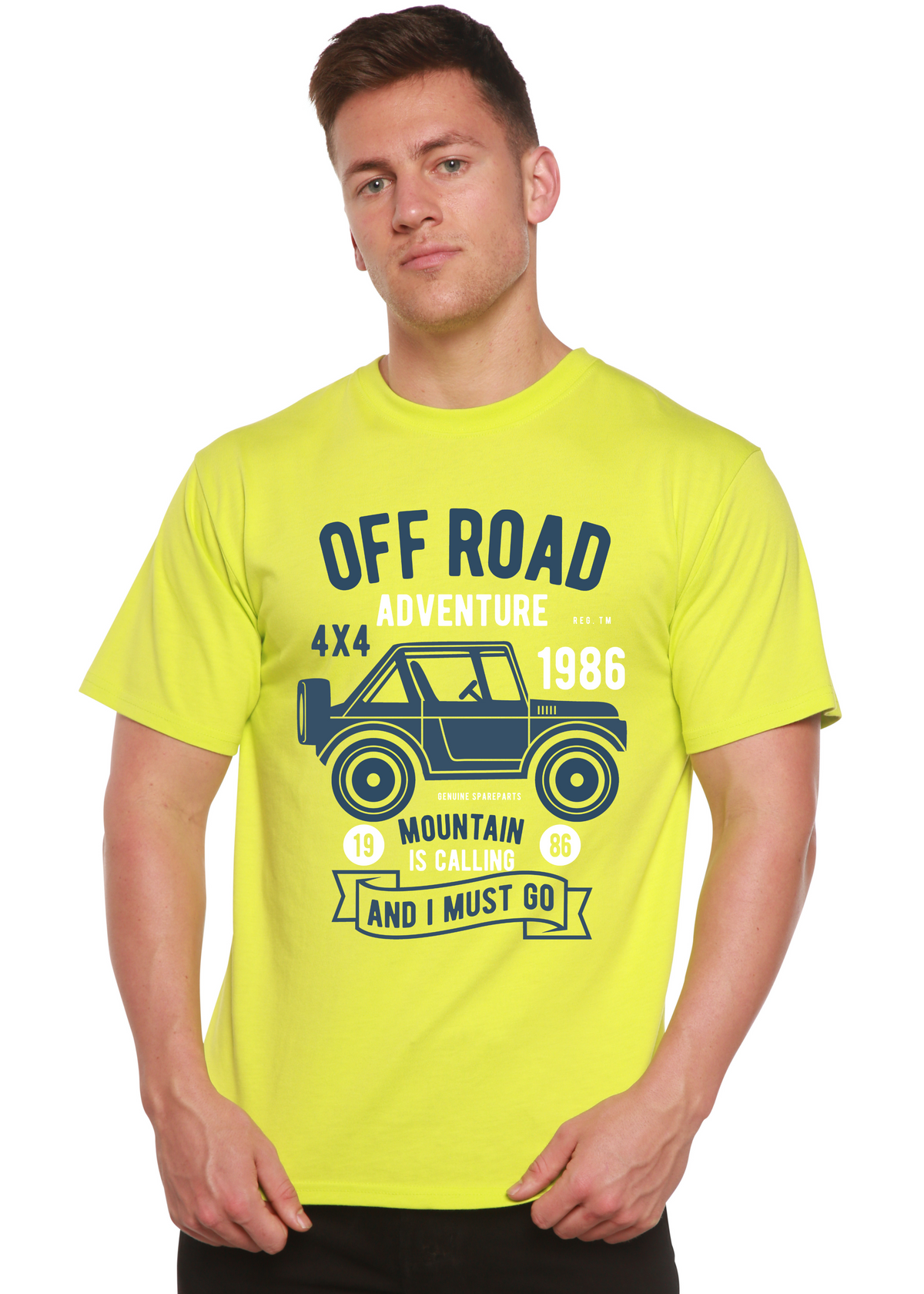 Off Road Adventure men's bamboo graphic T-shirt – view 7