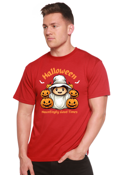 Halloween Hauntingly Good Times Day men's bamboo graphic T-shirt – view 7