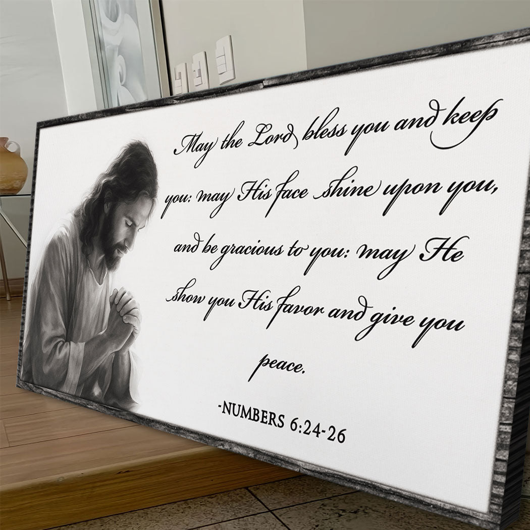 Numbers 6:24-26 - May The Lord Bless You Faith Sign IV by Tailored Canvases