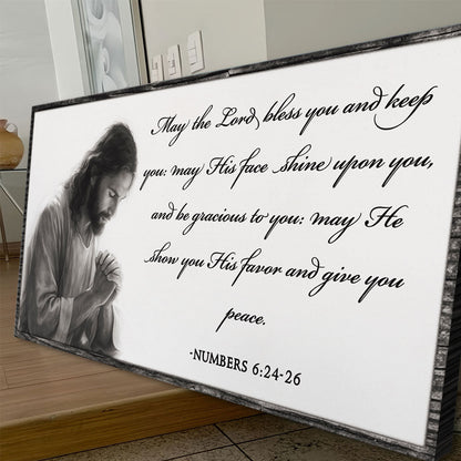 Numbers 6:24-26 - May The Lord Bless You Faith Sign IV by Tailored Canvases