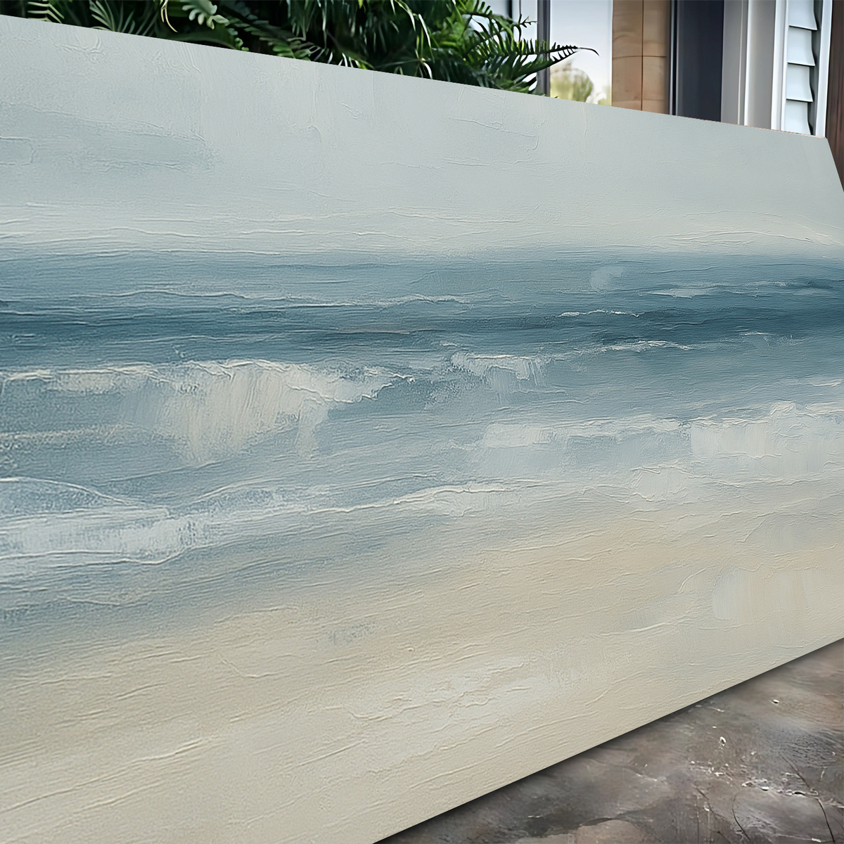 Waterscape Abstract Wall Art IX by Tailored Canvases