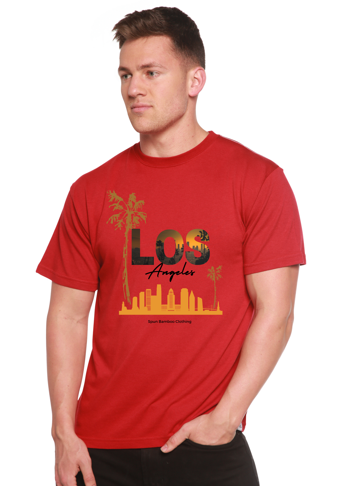 Los Angeles unisex bamboo graphic T-shirt – view 10