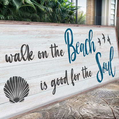 A Walk On The Beach canvas sign II by Tailored Canvases, view 5