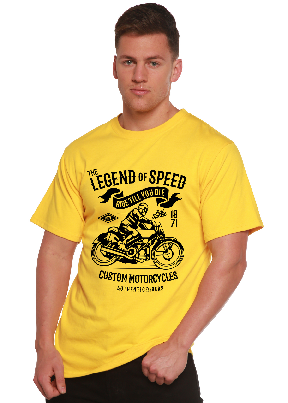 The Legend of Speed men's bamboo graphic T-shirt – view 6