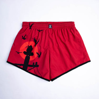 Shadow women's athletic shorts with sublimated design