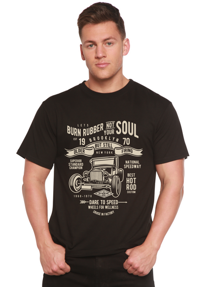 Burn Rubber men's short sleeve graphic T-shirt in bamboo viscose and organic cotton