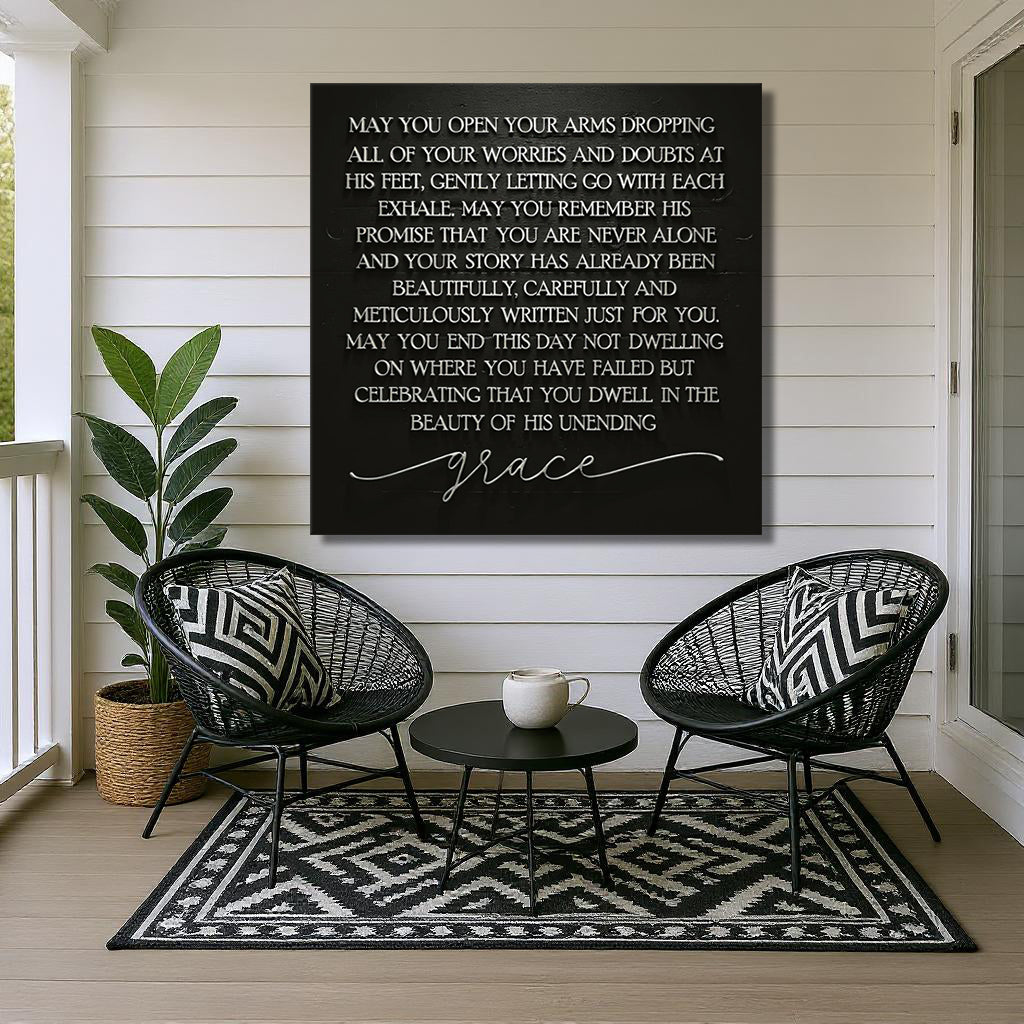 Unending Grace Faith Sign III by Tailored Canvases