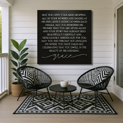 Unending Grace Faith Sign III by Tailored Canvases