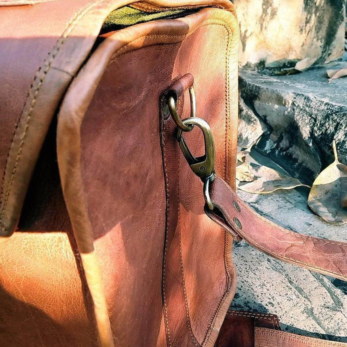 The Flapster Duffel by Classy Leather Bags