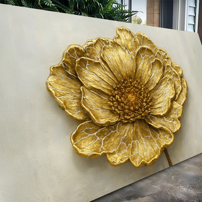 Golden Dandelion Minimalist Abstract Wall Art VI by Tailored Canvases