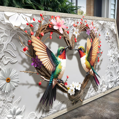 3D Hummingbirds Wall Art IV canvas by Tailored Canvases, view 5