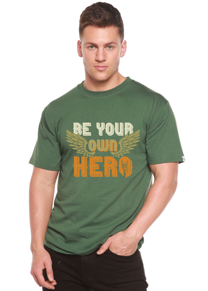 Be Your Own Hero men's bamboo graphic T-shirt – view 6