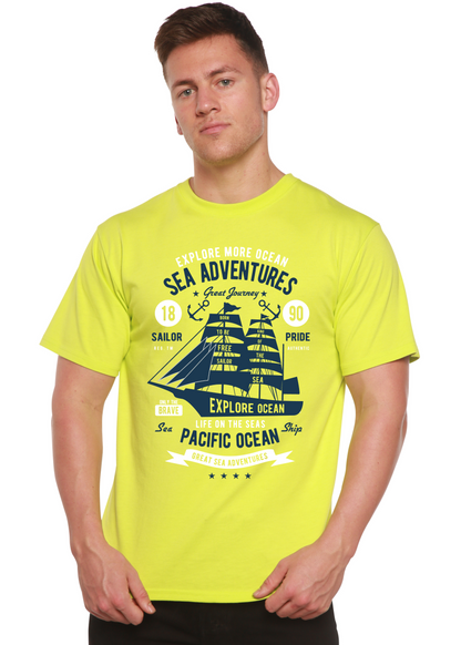Sea Adventures men's bamboo graphic T-shirt – view 6