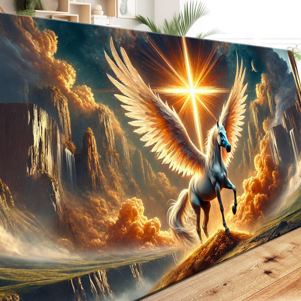 3D Horse Faith Wall Art V canvas by Tailored Canvases, view 5