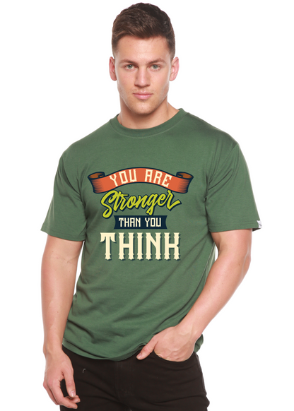 You Are Stronger Than You Think men's bamboo graphic T-shirt – view 4