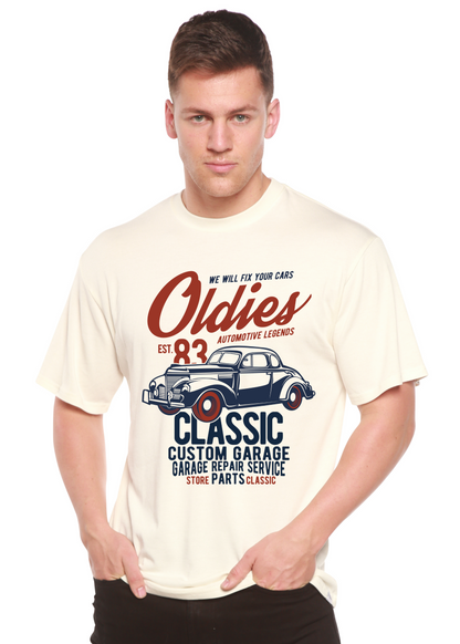 Oldies men's short sleeve graphic T-shirt in bamboo viscose and organic cotton