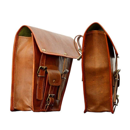 Motorcycle Side Pouch by Classy Leather Bags
