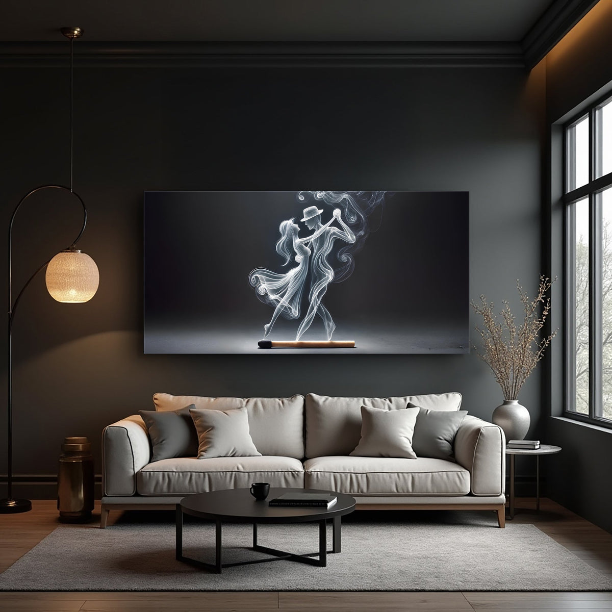 Modern Abstract Couple Dance Wall Art by Tailored Canvases