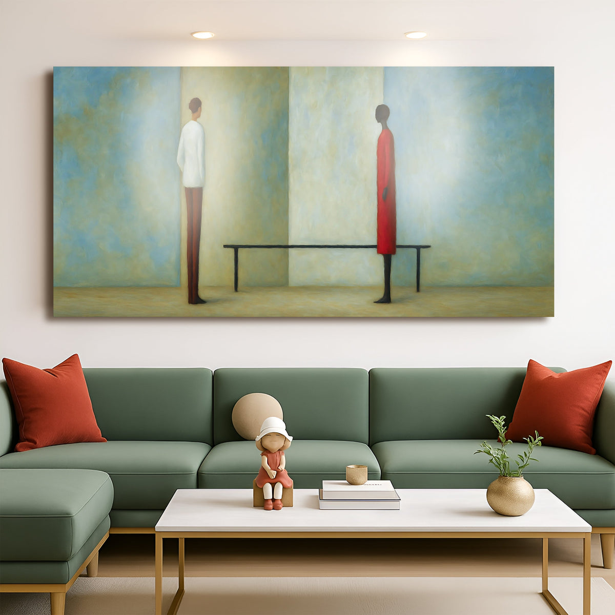 Confrontation Abstract Wall Art by Tailored Canvases