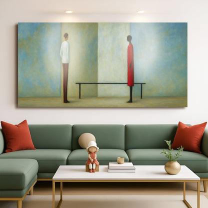Confrontation Abstract Wall Art by Tailored Canvases