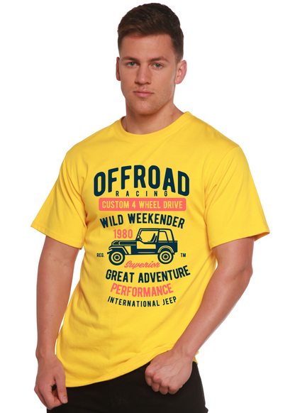 Off Road Racing men's bamboo graphic T-shirt – view 3