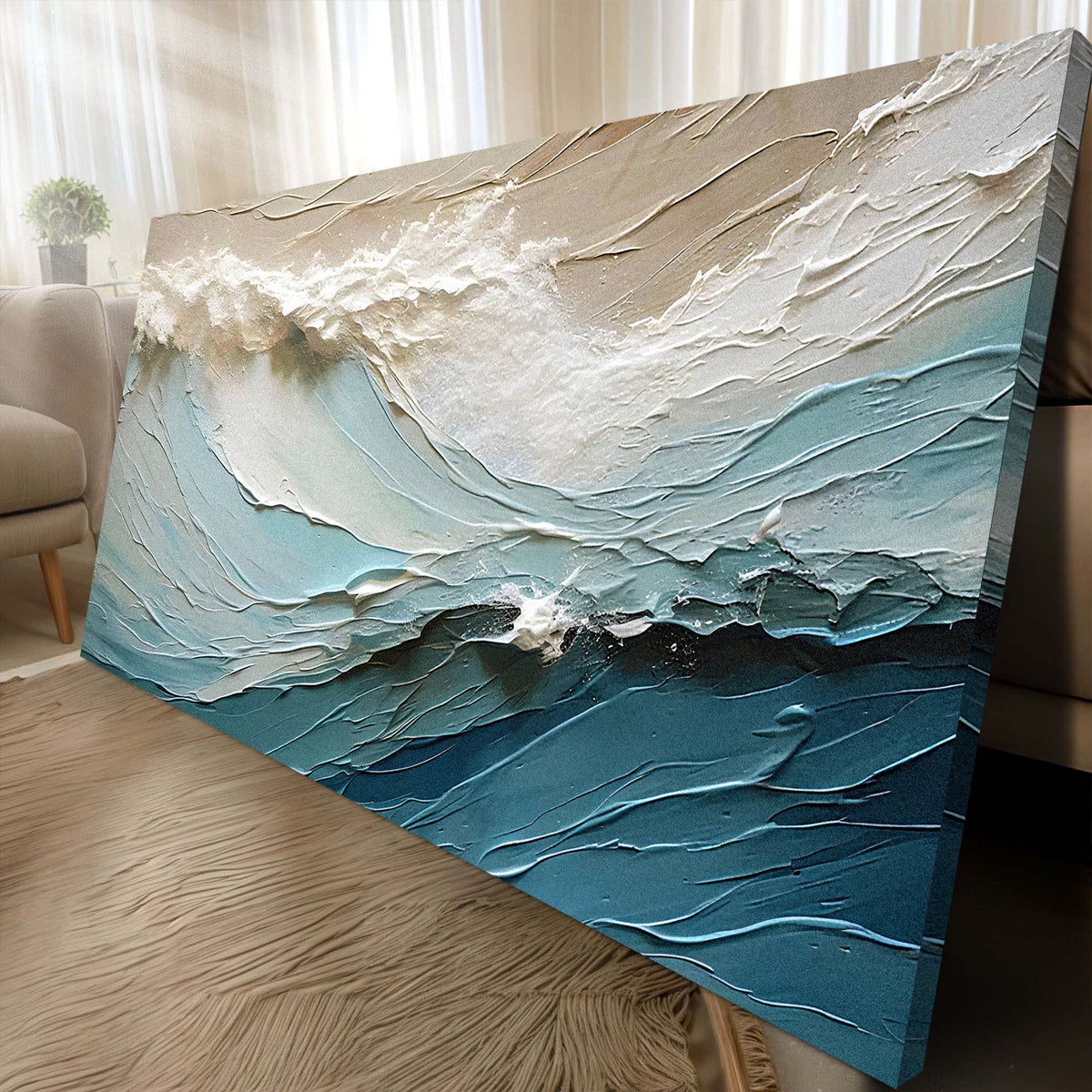 Beige Minimalist Wall Art by Tailored Canvases