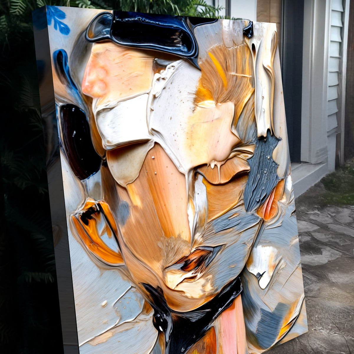 Beyond The Face Abstract Wall Art by Tailored Canvases