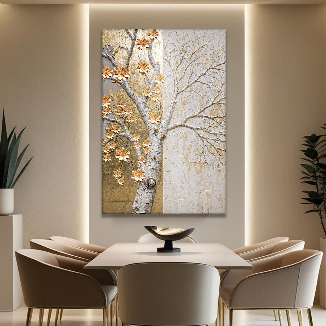 Ivory Seasons Wall Art by Tailored Canvases