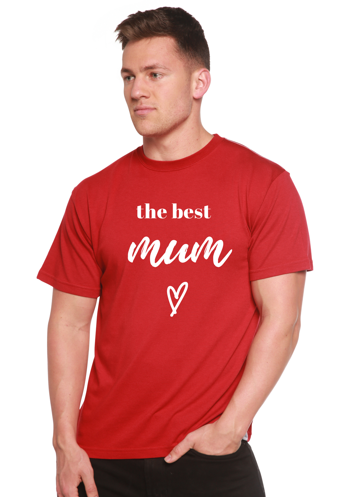 The Best Mum unisex bamboo graphic T-shirt – view 9