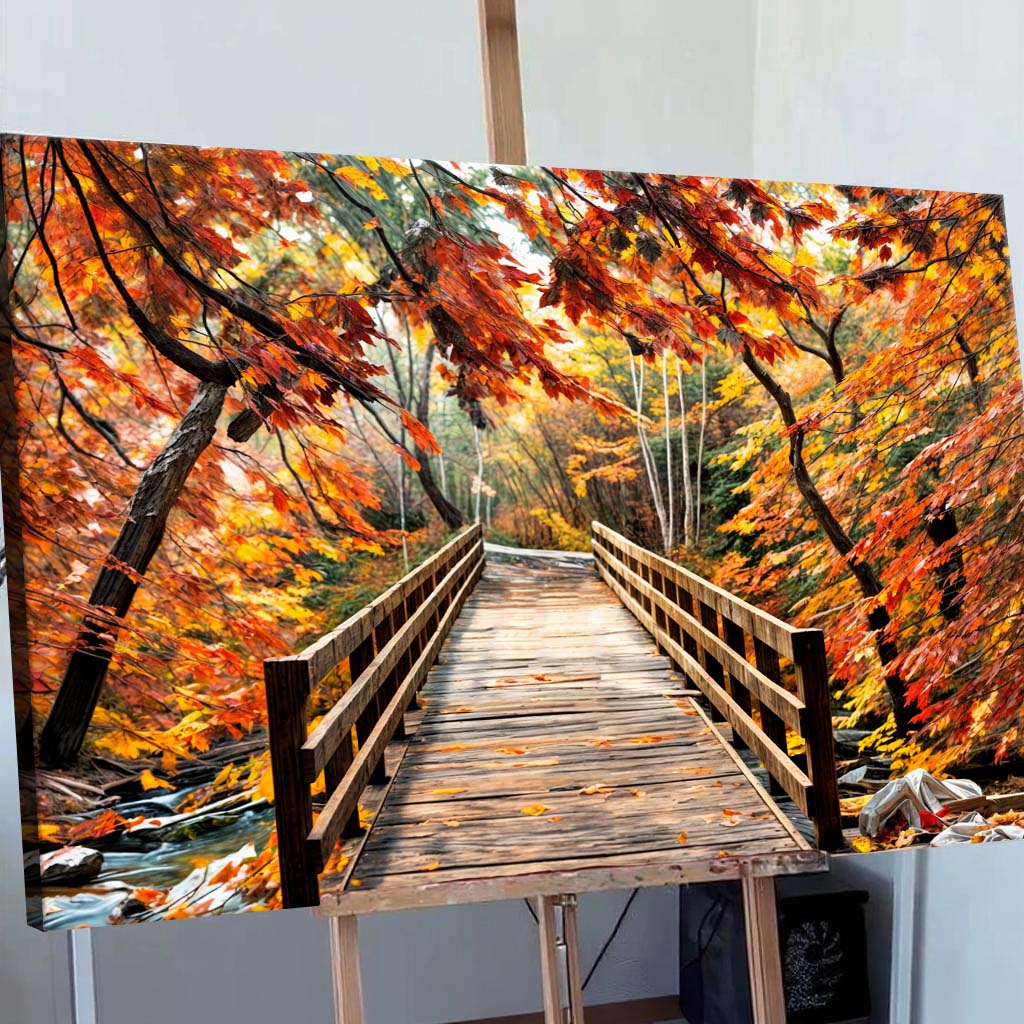 Crossing Autumn Wall Art by Tailored Canvases