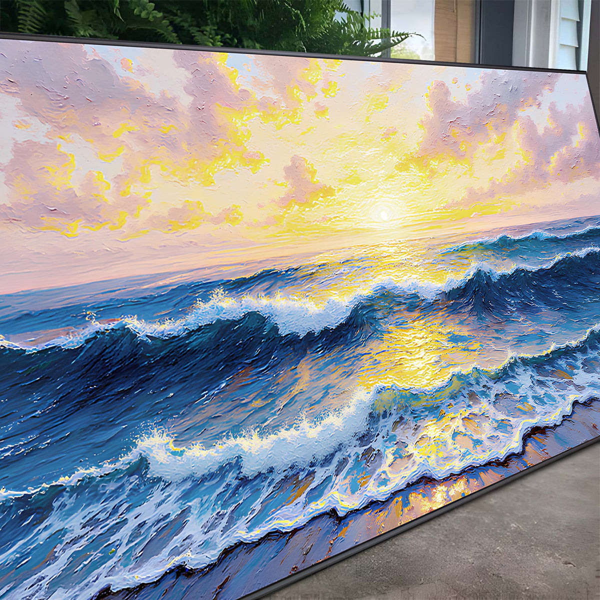 Golden Horizon Wall Art by Tailored Canvases