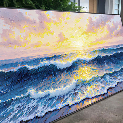 Golden Horizon Wall Art by Tailored Canvases