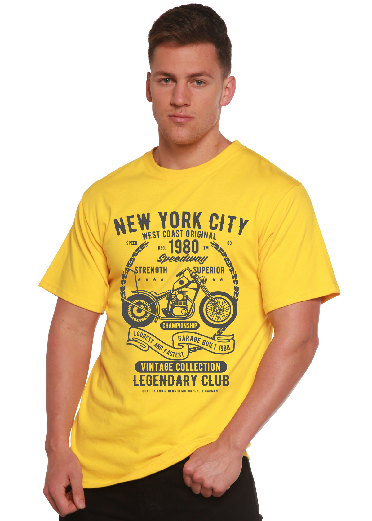 New York City men's bamboo graphic T-shirt – view 2