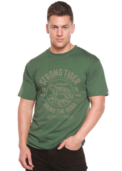 Strong Tiger men's bamboo graphic T-shirt – view 7