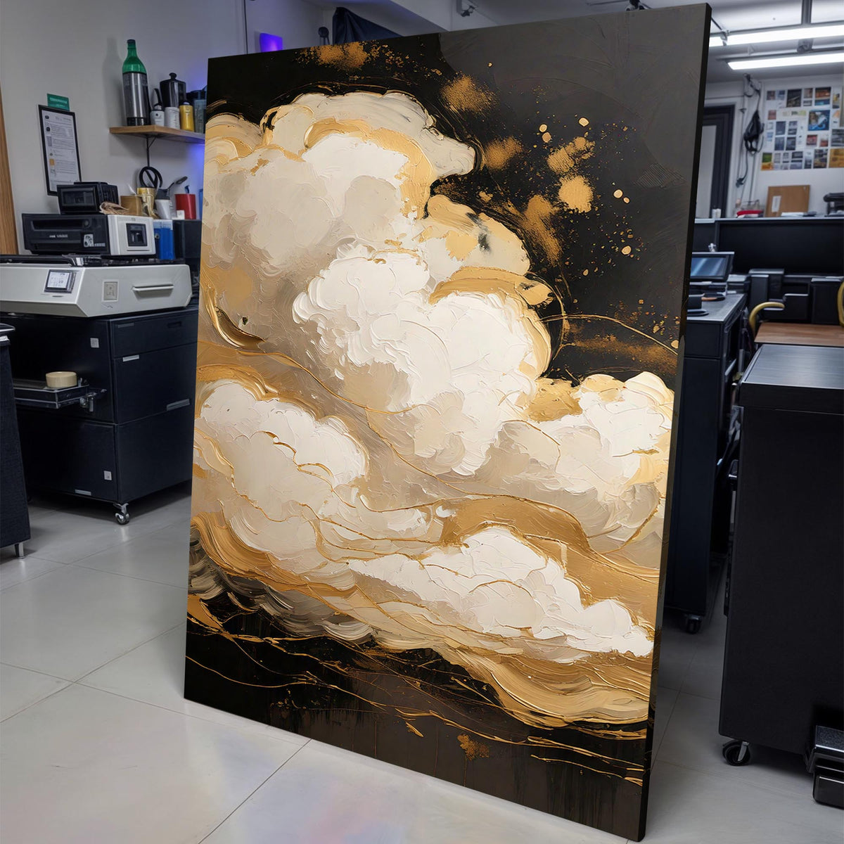 Auric Cloud Abstract Wall Art by Tailored Canvases