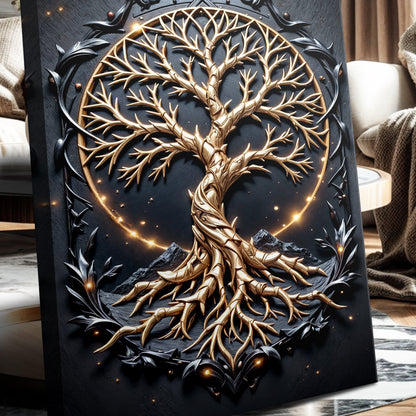 3D Celtic Tree of Life Wall Art II canvas by Tailored Canvases, view 5