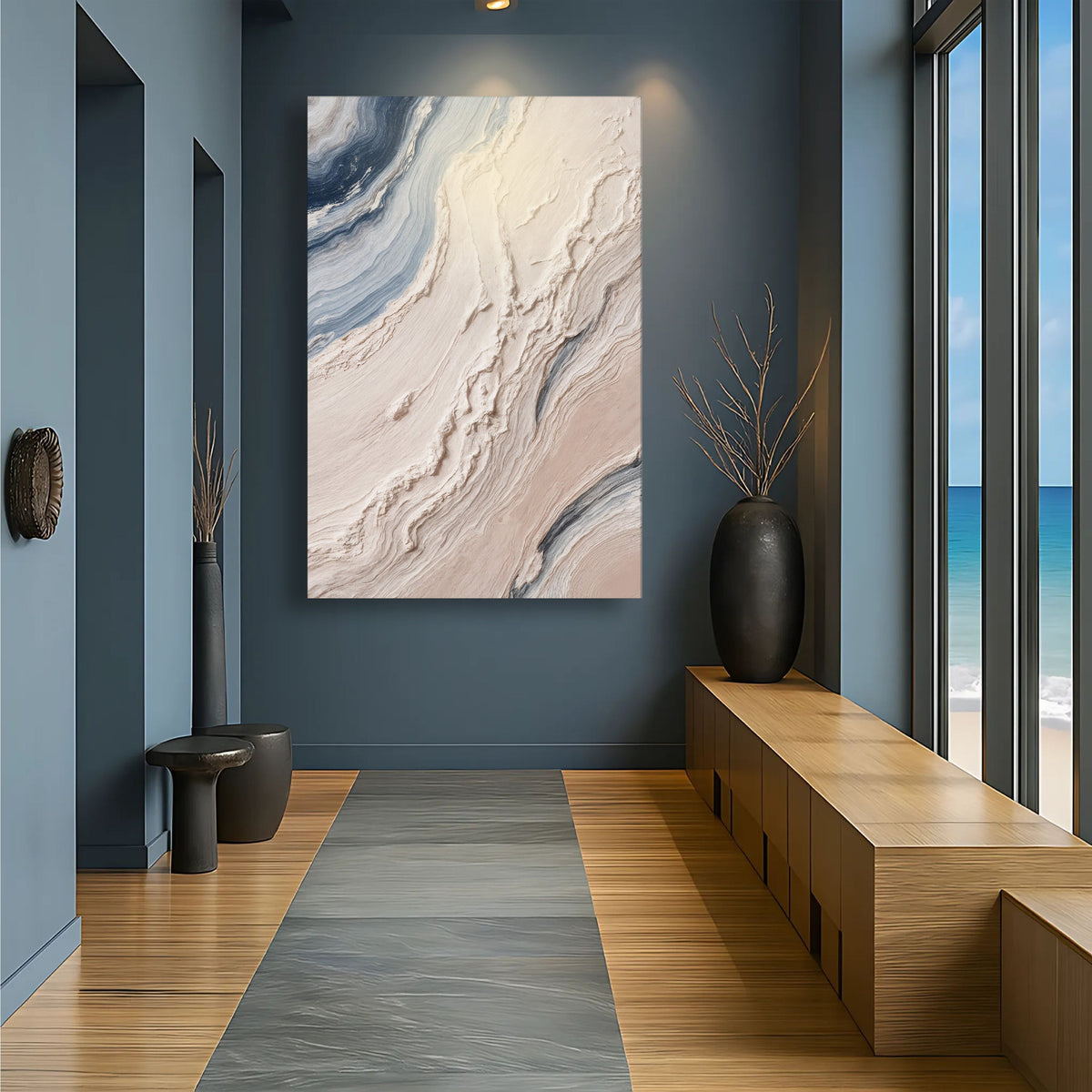Minimalist Waves Wall Art III by Tailored Canvases