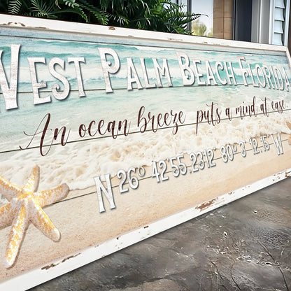 Personalized Beach House Coastal Sign by Tailored Canvases