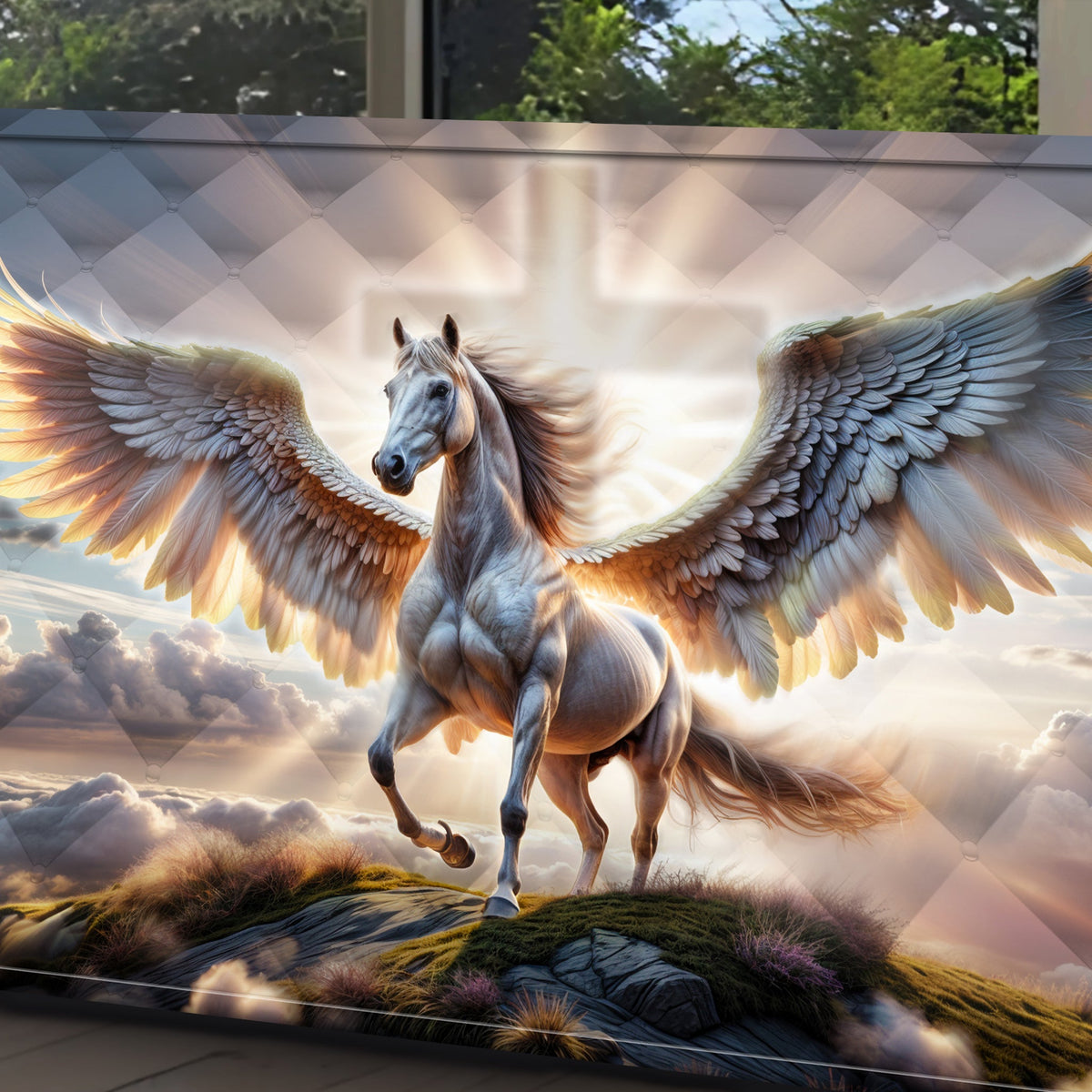 3D Horse Faith Wall Art VI canvas by Tailored Canvases, view 5