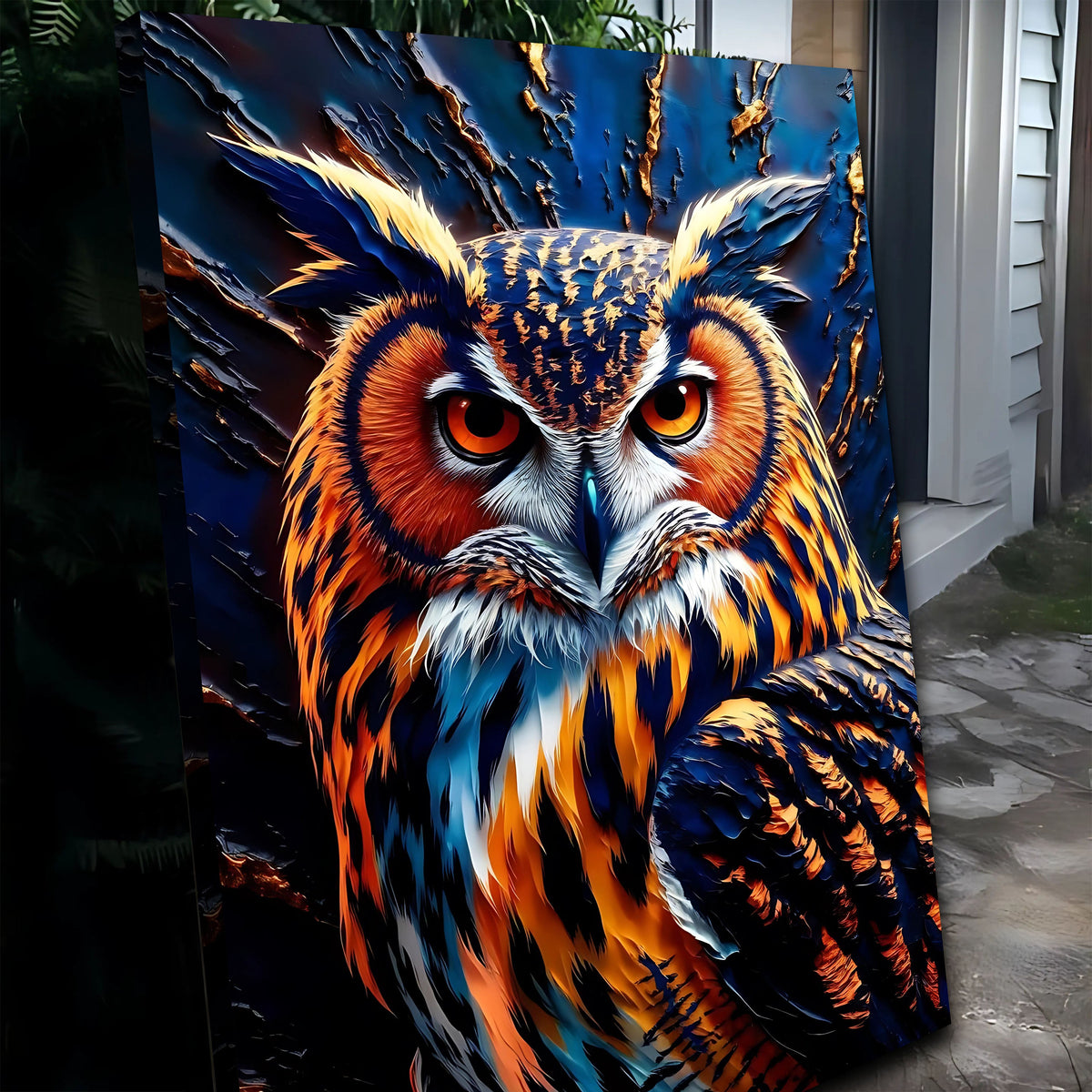Abstract Owl Wall Art by Tailored Canvases