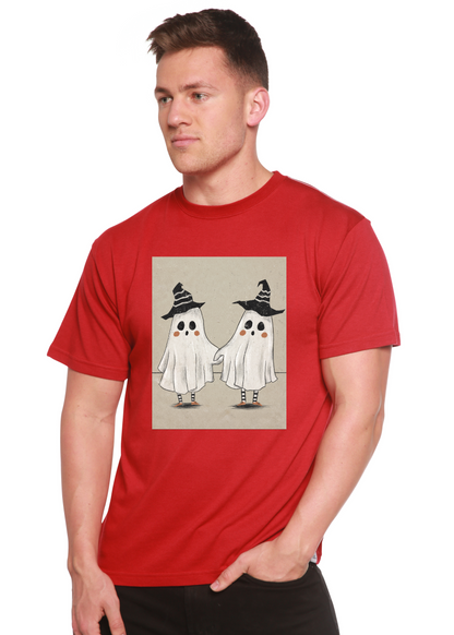 Cute Ghost men's bamboo graphic T-shirt – view 5