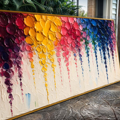 Rainbow Cascade Wall Art by Tailored Canvases