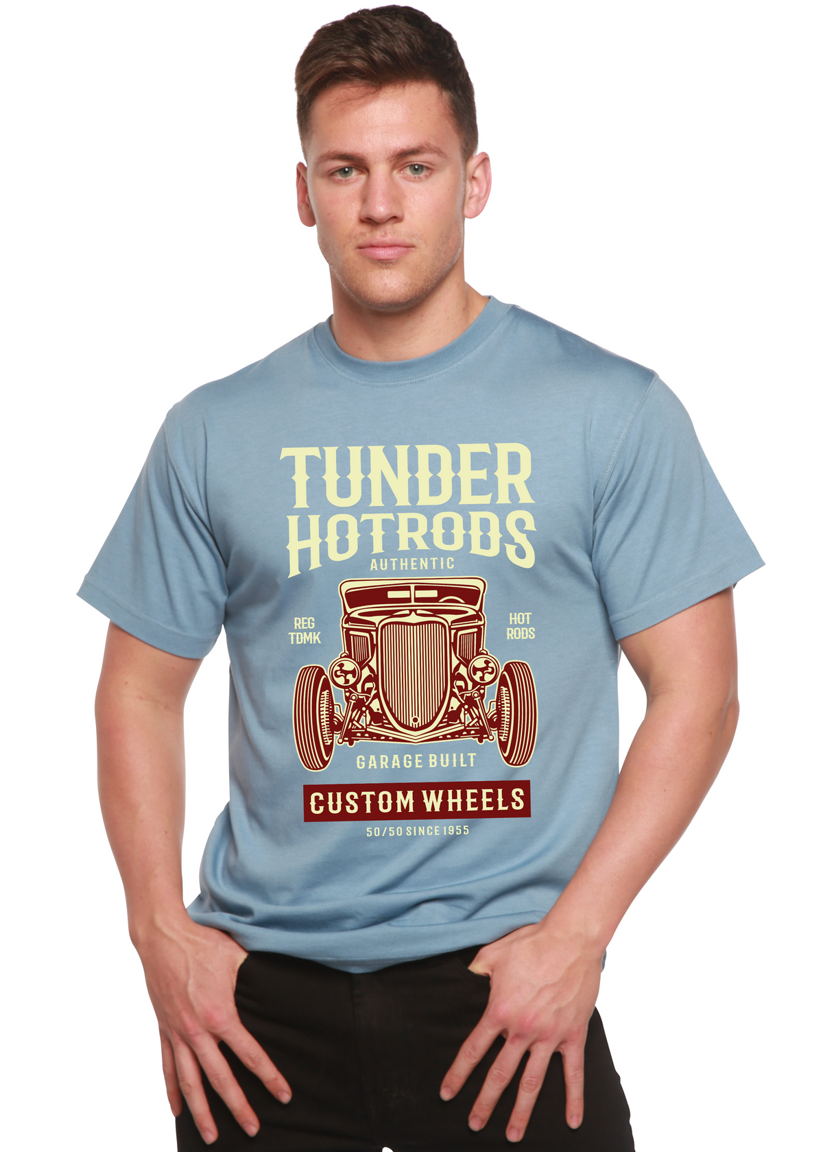 Thunder Hot men's bamboo graphic T-shirt – view 4