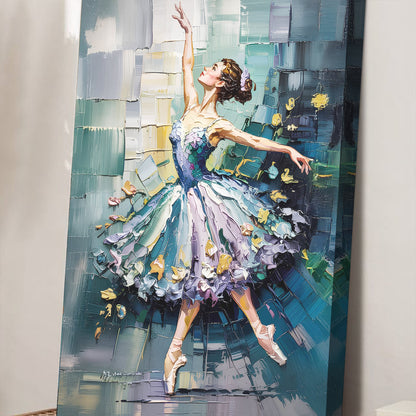 Ballerina Abstract Wall Art by Tailored Canvases